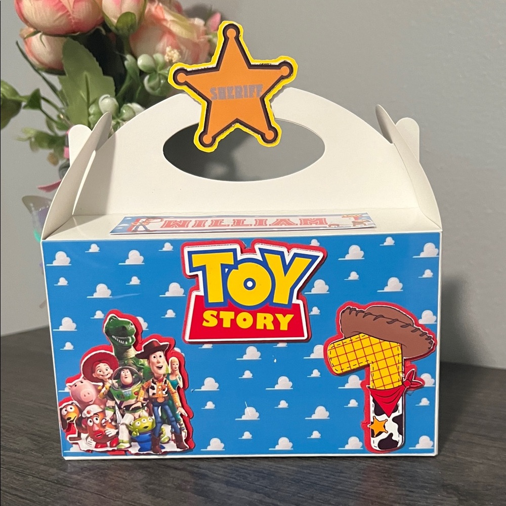 Themed Party Favor Box - Blue and White